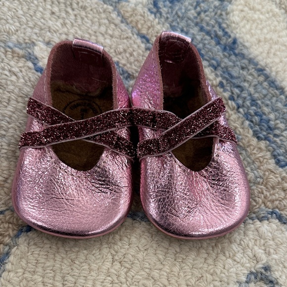 Freshly Picked Other - Pink Glitter Kids Shoes